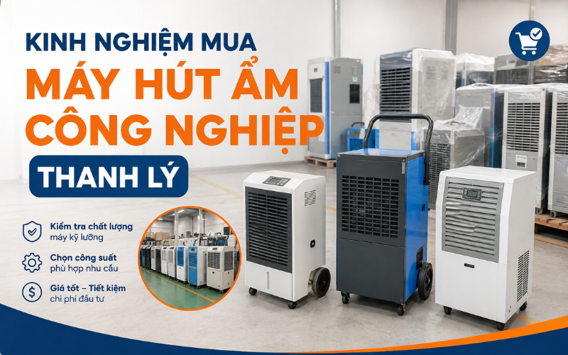 Kinh nghiệm mua máy hút ẩm công nghiệp thanh lý