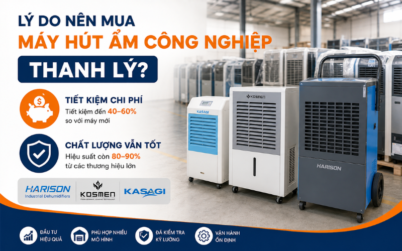 Lý do nên mua máy hút ẩm công nghiệp thanh lý