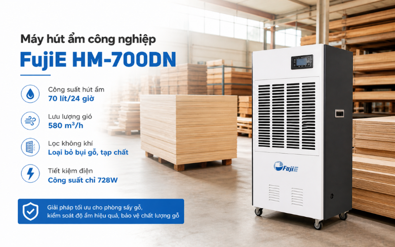 Máy hút ẩm công nghiệp FujiE HM-700DN