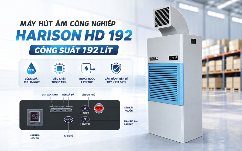 Máy hút ẩm công nghiệp Harison HD 192PS