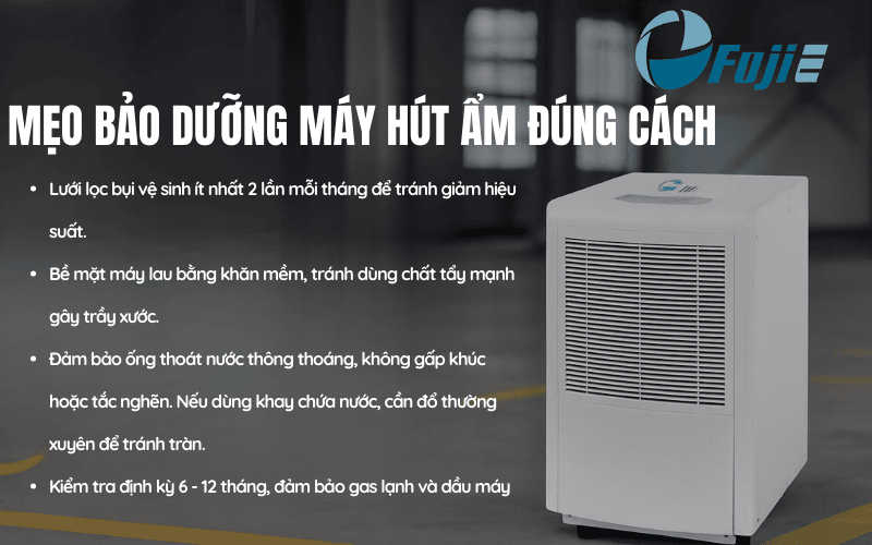 Mẹo bảo dưỡng máy hút ẩm đúng cách