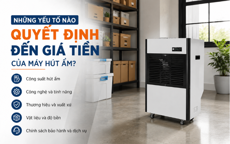 Những yếu tố nào quyết định đến giá tiền của máy hút ẩm