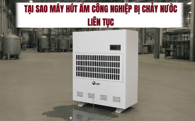 Tại Sao Máy Hút Ẩm Công Nghiệp Bị Chảy Nước Liên Tục?