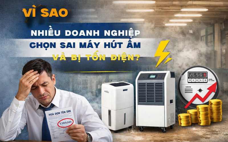  Vì sao nhiều doanh nghiệp chọn sai máy hút ẩm và bị tốn điện