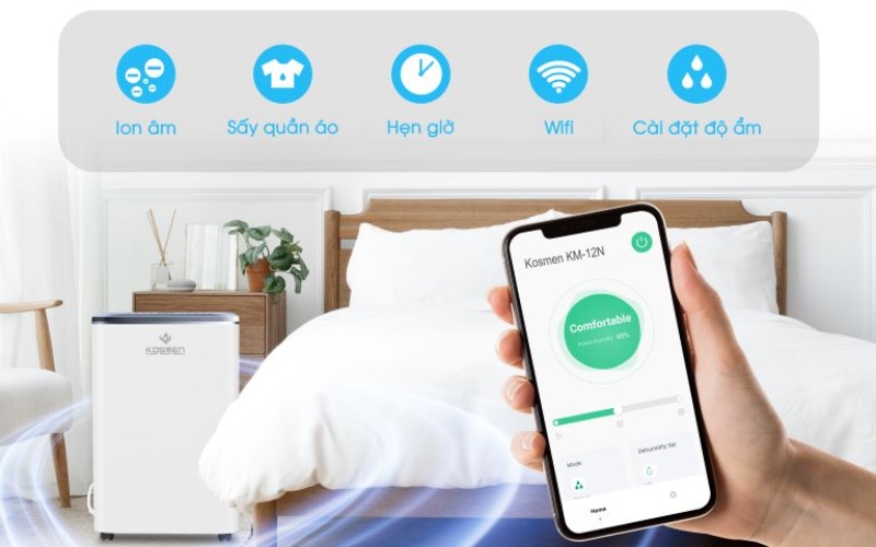 Máy hút ẩm Kosmen KM-12N
