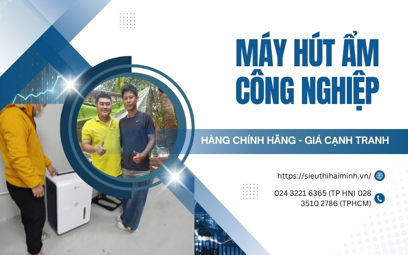 Máy hút ẩm công nghiệp - giải pháp xử lý ẩm hàng đầu hiện nay