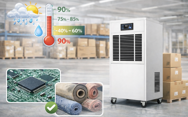 Tại sao doanh nghiệp tại Đồng Nai cần máy hút ẩm công suất lớn