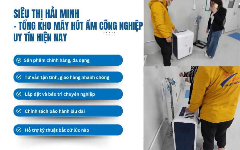 Hải Minh - đại lý phân phối máy hút ẩm công nghiệp uy tín hiện nay