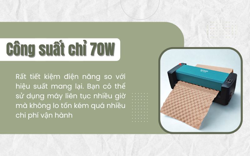 Công suất chỉ 70W