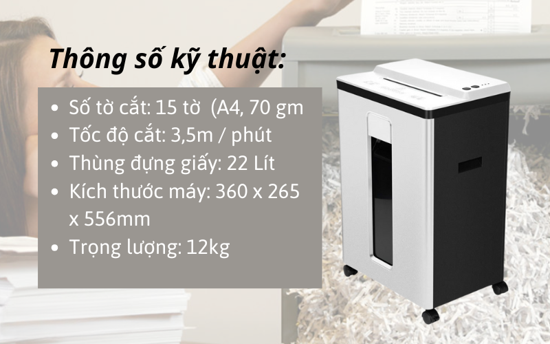 Máy huỷ giấy OUDIS L-9620C