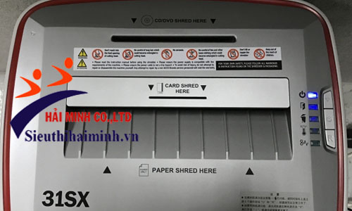 Mặt trên của máy hủy tài liệu GBC ShredMaster 31SX