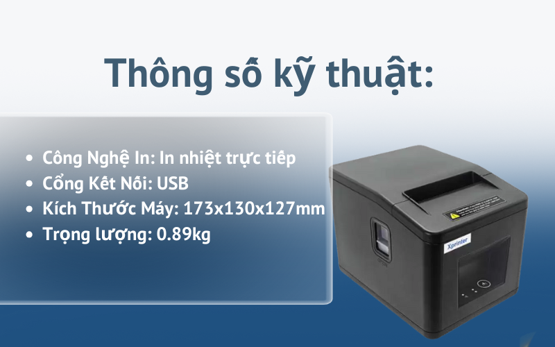 Máy in bill xprinter XP Q805K