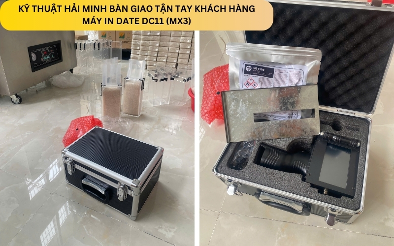 Kỹ thuật Hải Minh bàn giao Máy in date DC11 (MX3)