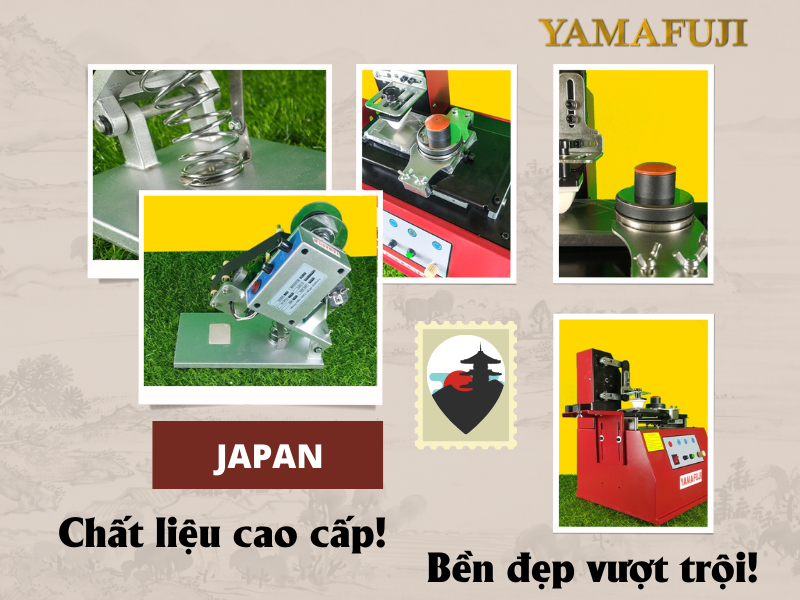 Máy in date Yamafuji làm từ chất liệu cao cấp, bền đẹp vượt trội