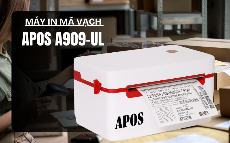 Máy in mã vạch APOS A909-UL