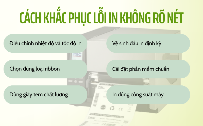 Cách khắc phục lỗi in không rõ nét