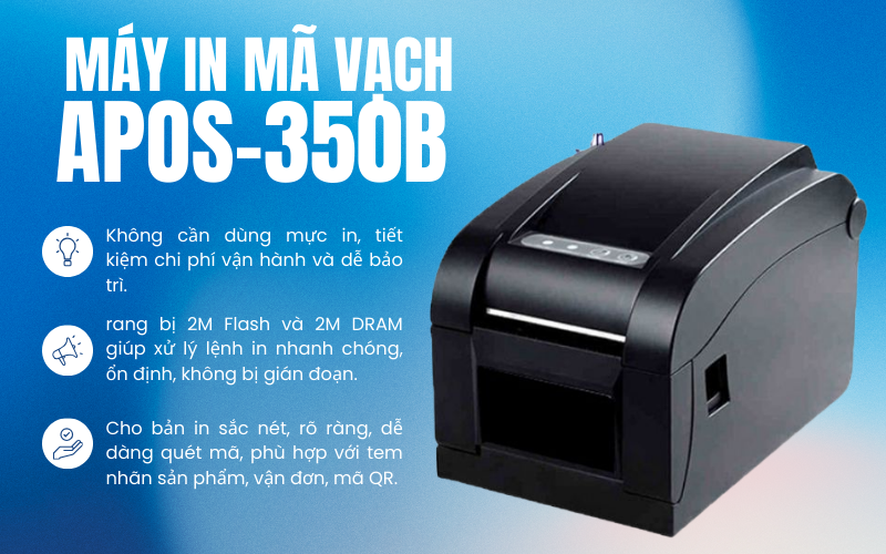 Máy in mã vạch APOS-350B