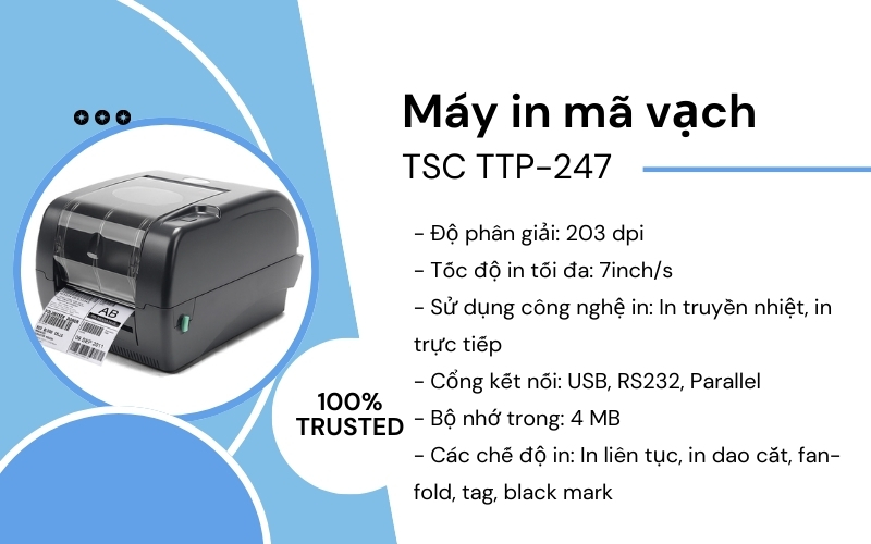 Máy in mã vạch TSC TTP-247