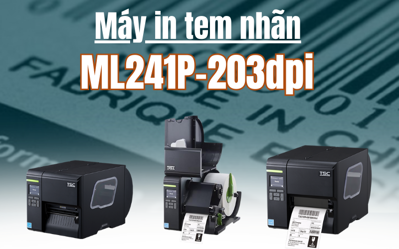 Máy in tem nhãn ML241P-203dpi