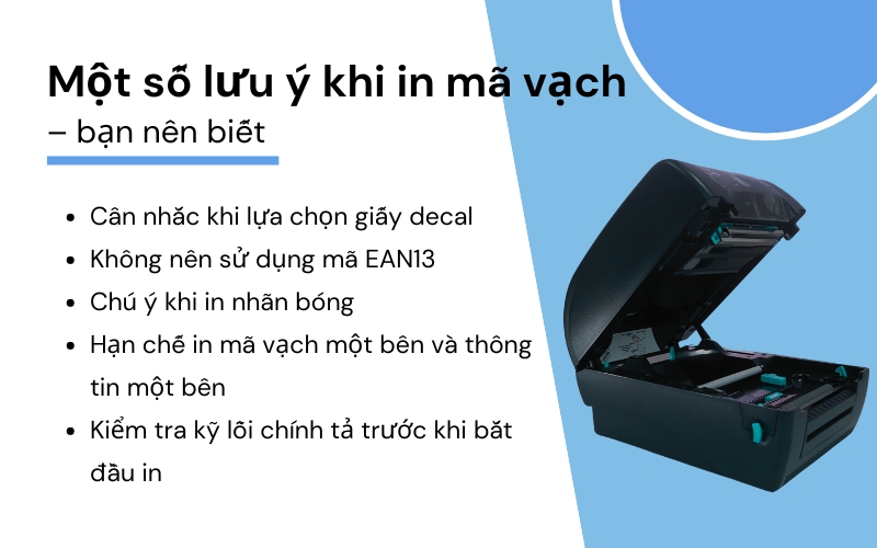 Một số lưu ý khi in mã vạch – bạn nên biết