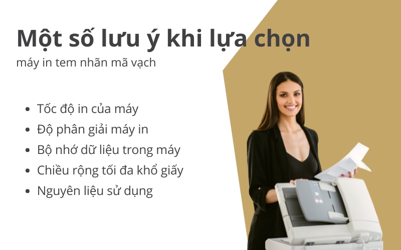 Một số lưu ý khi lựa chọn máy in tem nhãn mã vạch