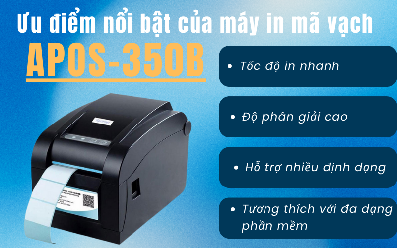 Máy in mã vạch APOS-350B