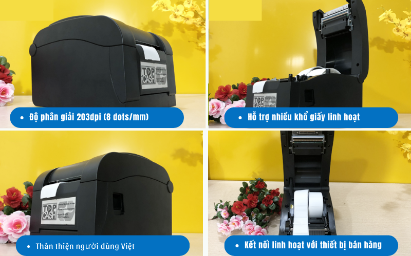 ưu điểm  của máy in tem mã vạch Topcash AL-3120