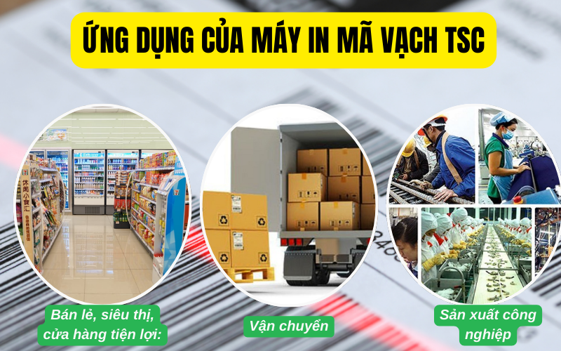 Ứng dụng của máy in mã vạch TSC
