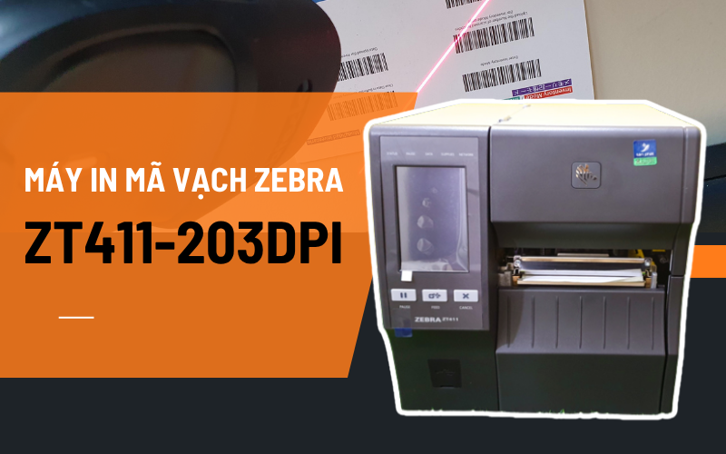 Máy in mã vạch Zebra ZT411-203dpi