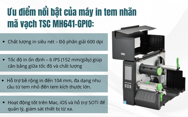 Máy in mã vạch MH641-GPIO