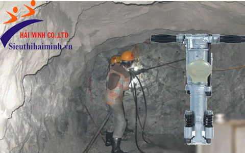 Sử dụng búa khoan đá YO18