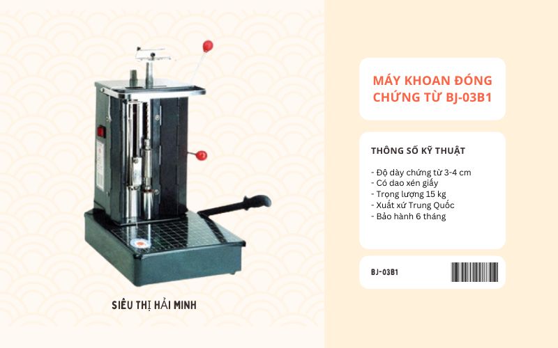 Những đặc điểm nổi bật của máy khoan chứng từ BJ-03B1