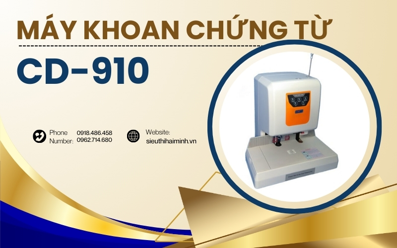 Khoan đóng chứng từ bằng ống nhựa CD-910