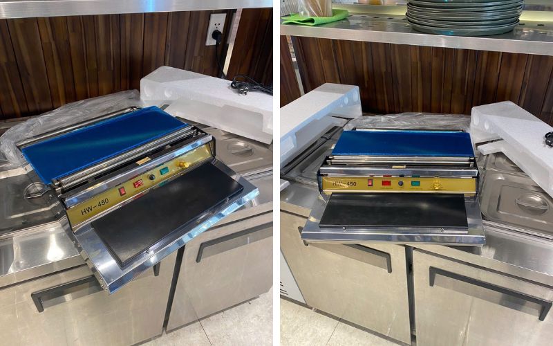 Kỹ thuật bàn giao Máy bọc màng thực phẩm HW - 450