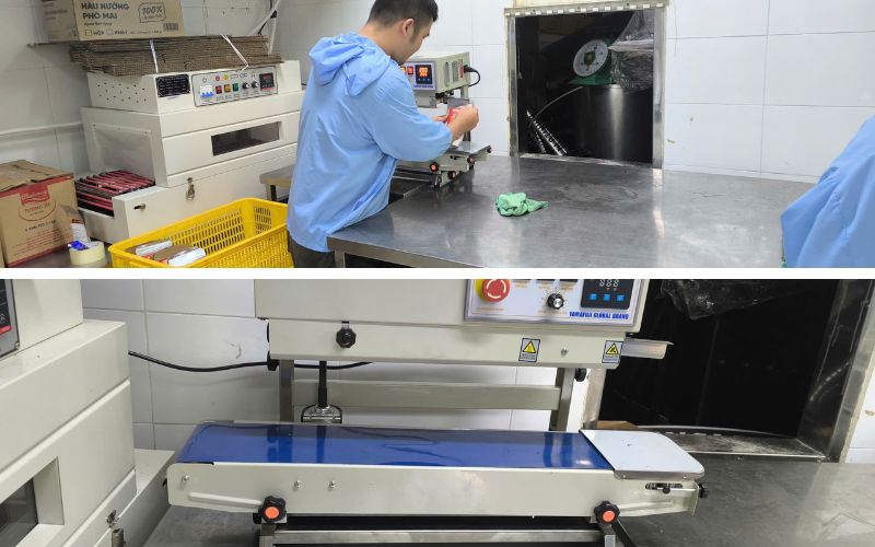 Kỹ thuật bàn giao Máy hàn miệng túi liên tục Yamafuji FR750WP (chân cao)