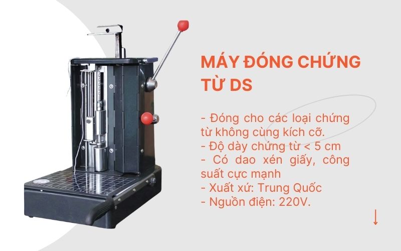 Đặc điểm nổi bật của máy đóng chứng từ DS