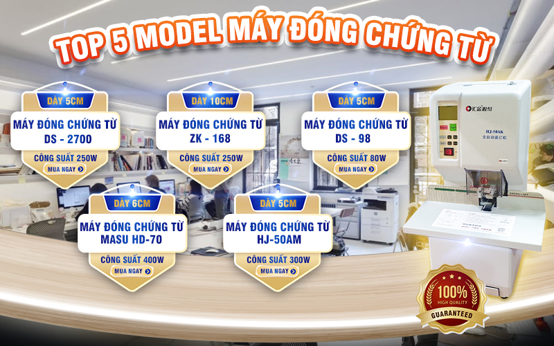 Top 5 model máy đóng chứng từ bán chạy nhất 2024