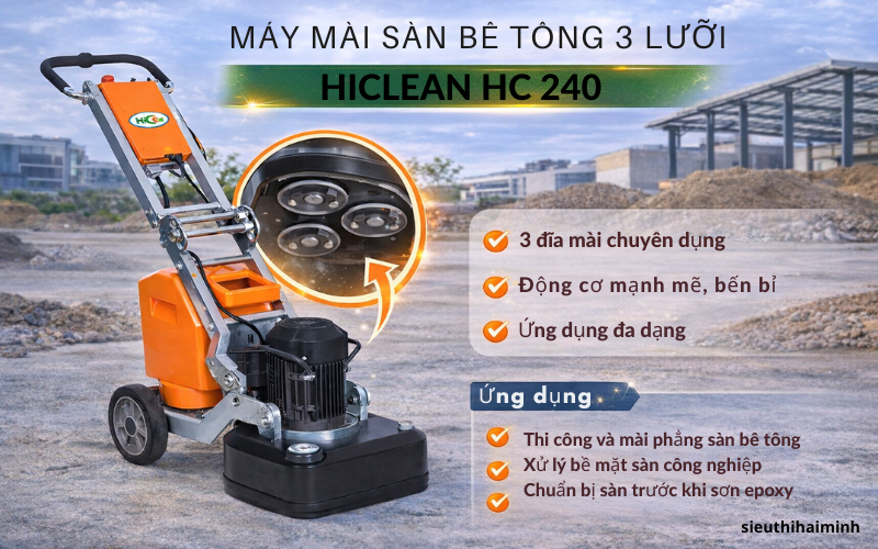 Máy mài sàn bê tông HiClean HC 240