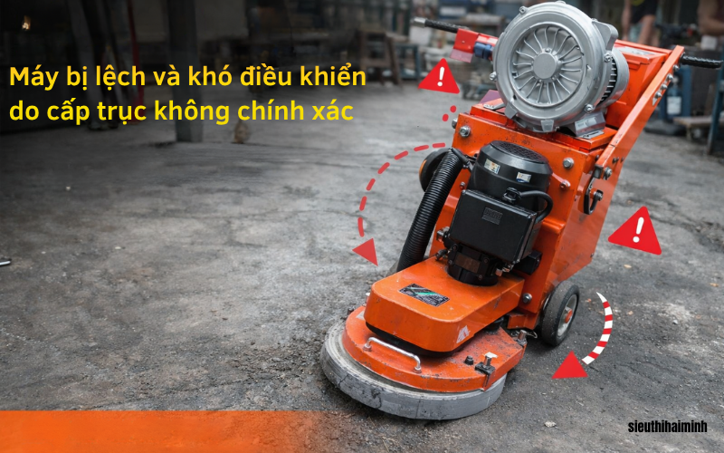 Máy mài sàn bị giật do đĩa mài không đều
