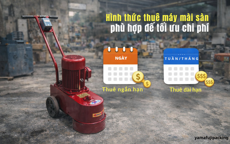 Hình thức thuê máy mài sàn phù hợp để tối ưu chi phí