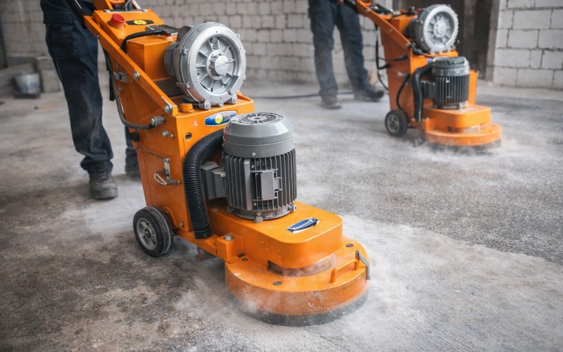 Máy mài sàn bê tông hút bụi Z330E – 3KW