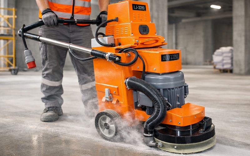 Máy mài sàn đơn hút bụi tự động LJ-320D