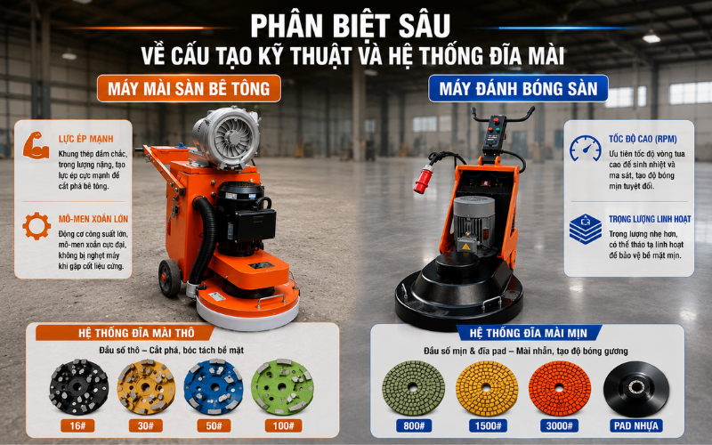 Phân biệt sâu về cấu tạo kỹ thuật và hệ thống đĩa mài
