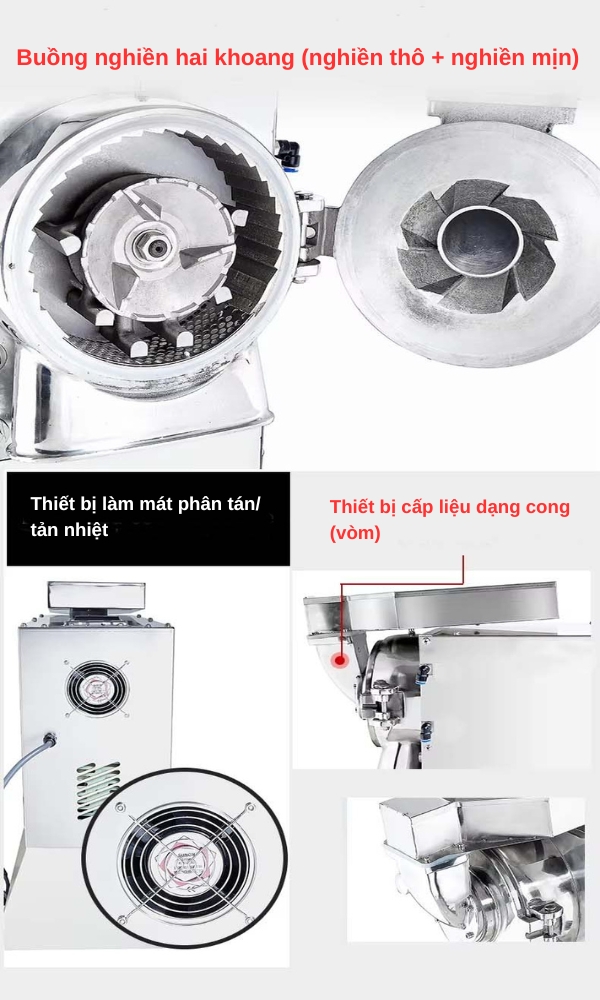 Máy nghiền dược liệu, gia vị Yamafuji DLF-80S