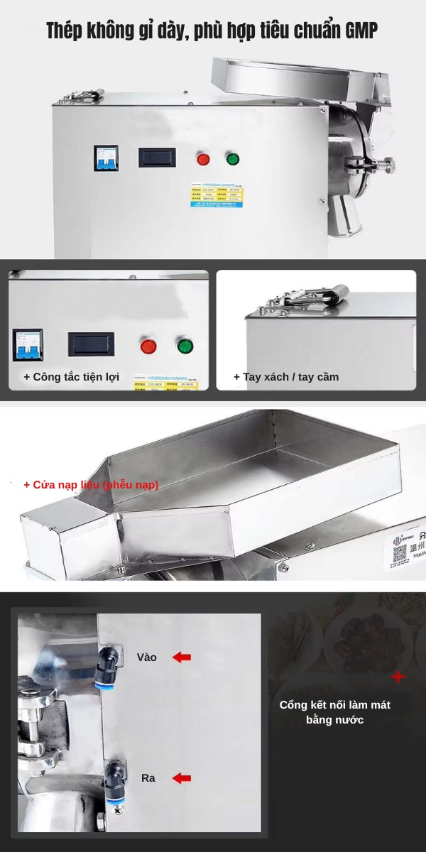 Máy nghiền dược liệu, gia vị Yamafuji DLF-80S