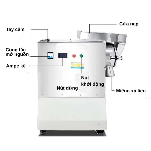 Máy nghiền dược liệu, gia vị Yamafuji DLF-80S