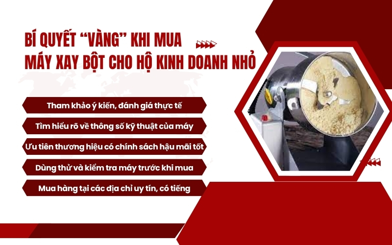 Bí quyết “vàng” khi mua máy xay bột cho hộ kinh doanh nhỏ