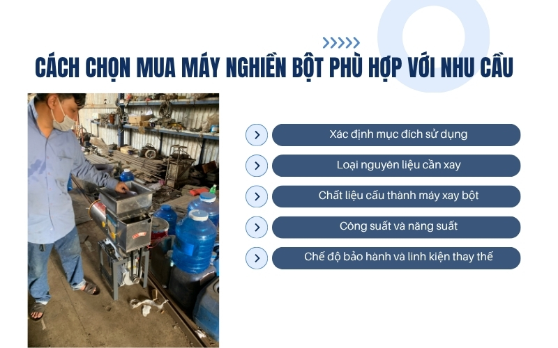 Cách chọn mua máy nghiền bột phù hợp với nhu cầu