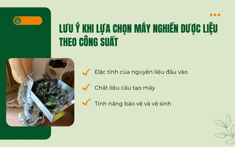 Lưu ý khi lựa chọn máy nghiền dược liệu theo công suất