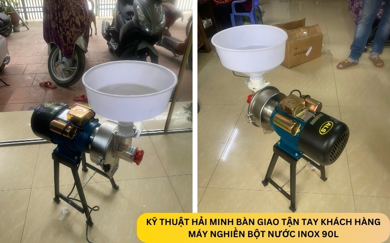 Máy nghiền bột nước inox 90L